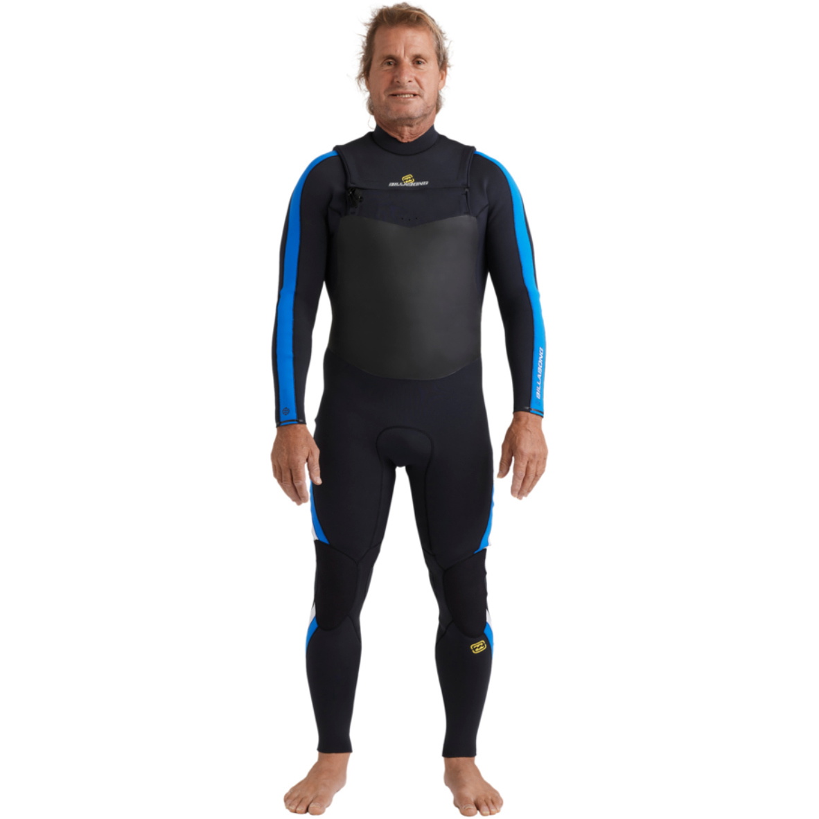 2025 Billabong Mens Oscillator Natural 4/3mm Chest Zip Wetsuit 24AW193516 - Royal